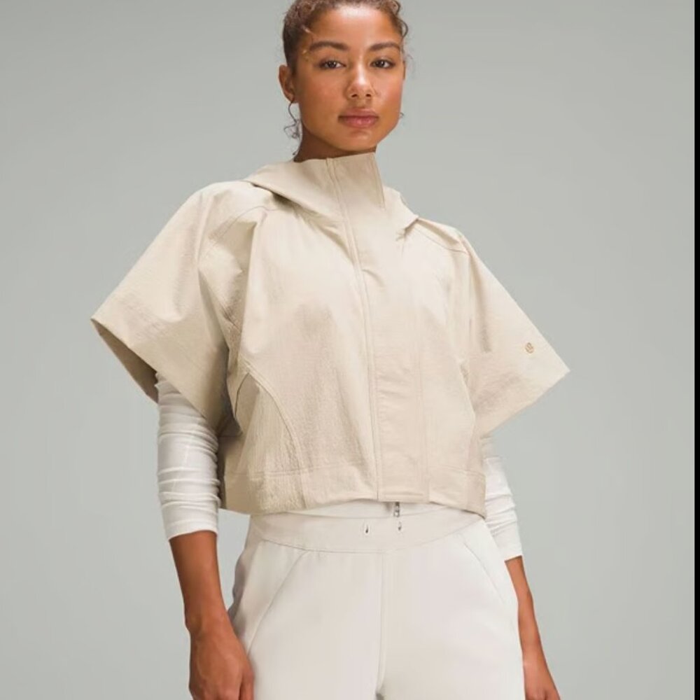 Lululemon Mixed Woven Short-Sleeve Jacket Trench Size XL